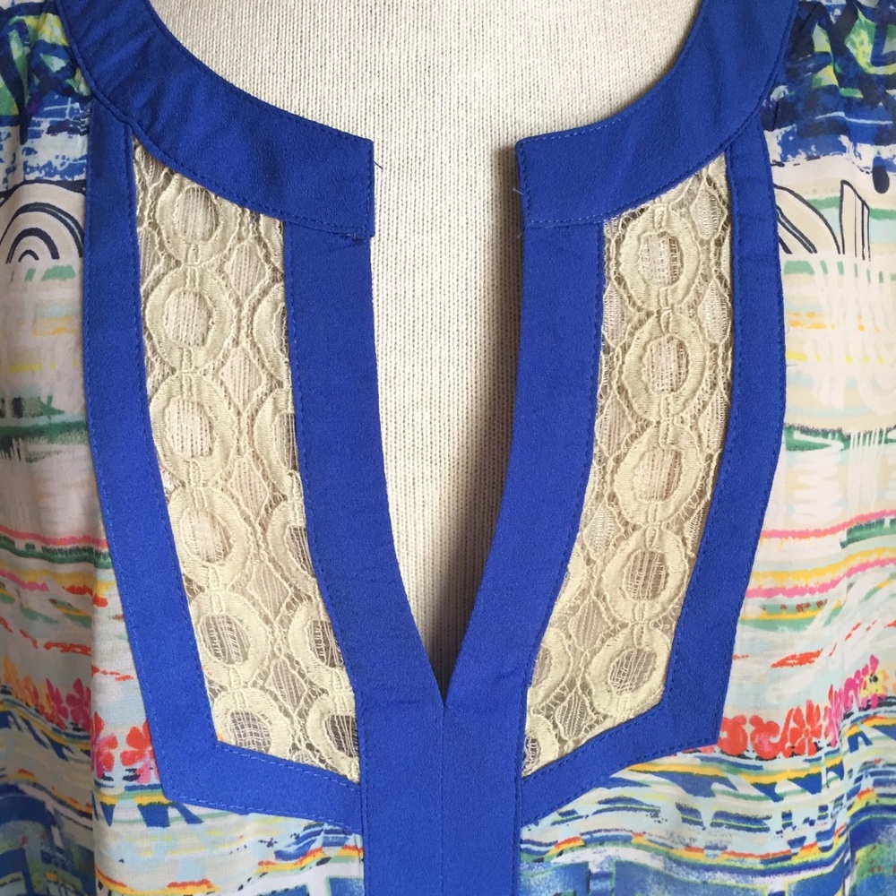 Ali Miles Multicolor Sleeveless Top